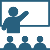 Person teaching a classroon